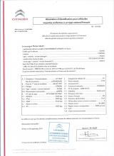 Citroen EG-Übereinstimmungsbescheinigung CoC