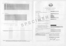 Nissan EG-Übereinstimmungsbescheinigung CoC